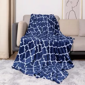 Coperta morbida trapunta coperta divano 150 x 200 cm flanella coperta coperta soggiorno stampata - Foto 1 di 5