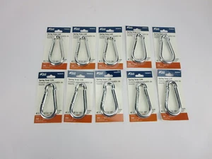 10 eslabones a presión de resorte chapados en zinc Blue Hawk 280 lb 656910 AC1014A - Lote de 10 - Imagen 1 de 3