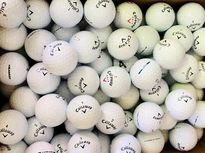 50 pelotas de golf blancas usadas Callaway mezcla surtida (grado 4A) AAAA Foto 1 de 3