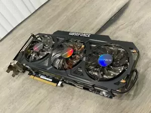 Gigabyte GTX760 GDDR5-4GB 2xDVI/HDMI DP OC Graphics Card GV-N760OC-4GD REV2 - Picture 1 of 4