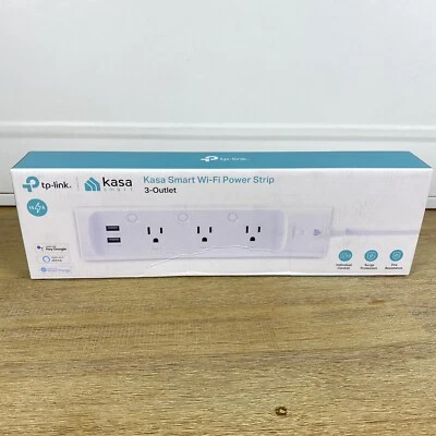 Kasa Smart Plug Power Strip KP303 Surge Protector  USB - Image 1 of 4