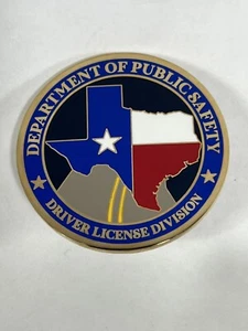 Texas Department of Public Safety Driver License Division Challenge Coin Police - Picture 1 of 3