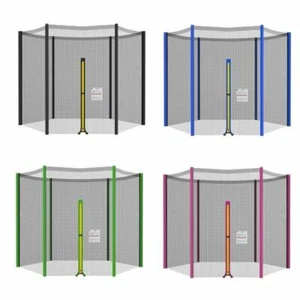 Trampolin Sicherheitsnetz für 6 oder 8 Stangensystem 244 cm bis 427 cm Netz DE - Bild 1 von 51