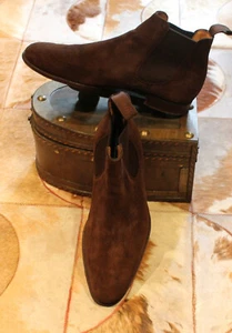 STIVALI CHELSEA CHEANEY 'THREADNEEDLE' SCAMOSCIATI - 9F - Foto 1 di 8