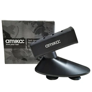 Amika Heat Resistant Styler Holder Suction Cups Black For Curling/Flat Iron - Picture 1 of 9