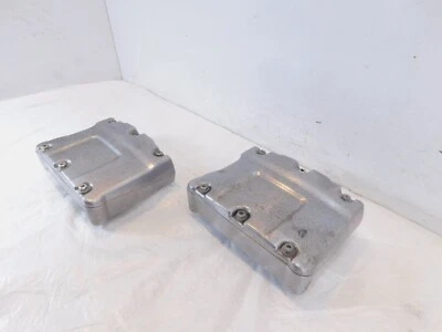 Harley Polished Twin Cam Touring Dyna Softail Cylinder Head Rocker Boxes & Arms - Image 1 of 4