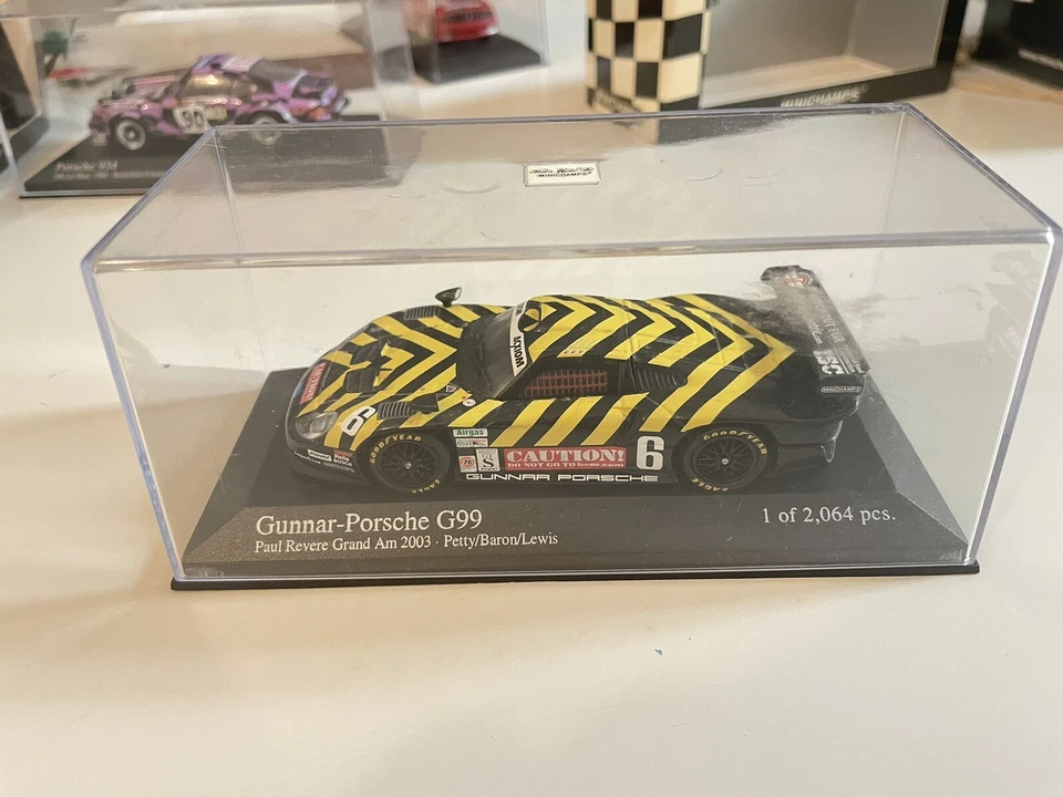 1/43 Gunnar Porsche G99 Paul Revere Grand Am 2003 #6 Petty/Baron/Lewis Foto 1 de 4
