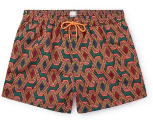 NUOVO PAUL SMITH uomo XL nuoto tronchetto corto modello "Trippy Escalator" nuovo con etichette $150 USD - Foto 1 di 18