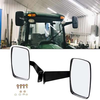 Left & Right Rearview Value Mirrors For JOHN DEERE 5000 & 6000 Series #DM2455000 - Image 1 of 4