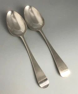 George III Silver Table Spoons Thomas Chawner London 1777 119g ALZX - Picture 1 of 6