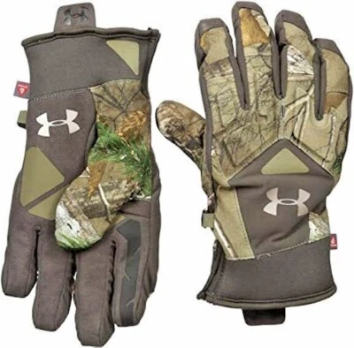 Under Armour Women's Primer Gloves Realtree Ap-Xtra (946)/Metallic Beige NWT - L - Image 1 of 3