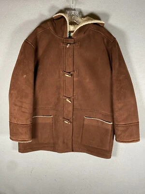 Chaqueta con capucha Ralph Lauren para mujer marrón forro de piel sintética cierre cierre talla 1X Foto 1 de 4