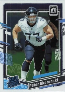 2023 Donruss Optic #296 Peter Skoronski - HOT RC - TENNESSE TITANS - Picture 1 of 2