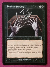 Magic The Gathering ODYSSEY SKELETAL SCRYING single black card MTG