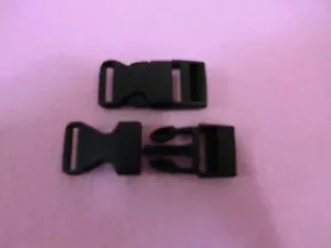 2 KNOPFHAKEN SCHNALLE SCHNALLEN RUCKSACK RUCKSÄCKE HELMVERSCHLUSS GÜRTELTASCHEN TASCHEN 1,6cm - Bild 1 von 1