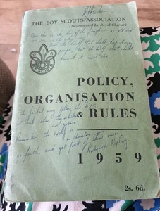 The Boy Scouts Association Policy, Organisation & Rules 1959 - Picture 1 of 4