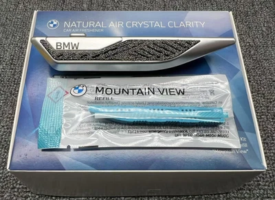 BMW SILVER NATURAL AIR CRYSTAL SWAROVSKI CAR FRESHENER MOUNTAIN VIEW STARTER KIT - image 1 of 3
