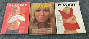 3 VINTAGE 1969 PLAYBOY MAGAZINES - Picture 1 of 4