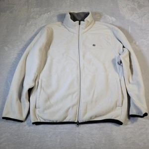 Nautica Wettkampfjacke Herren Large weiß Fleece durchgehender Reißverschluss Stehkragen - Bild 1 von 12