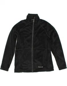 MARMOT Womens Fleece Jacket UK 16 Large Black Polyester AQ13 - Picture 1 of 3