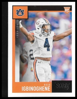 Rookie Noah Igbinoghene Score 2020 Score Auburn Tigers - Image 1 of 2