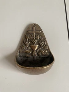 Weihwasserkessel Bronze Kunsthandwerk charismatisch modern 9x6x6 cm 220g - Bild 1 von 4