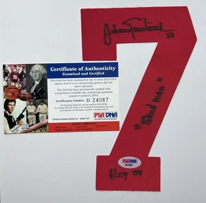 Johan Santana Signed Jersey Number 7 * Auto & Inscriptions * PSA Minnesota Twins - Picture 1 of 2