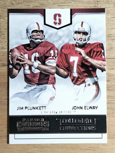 2016 Contenders Draft Picks Collegiate Connections #18 John Elway/Jim Plunkett - Bild 1 von 2