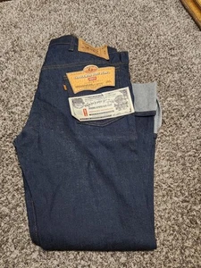 Vtg NOS 80s Levis 517 Saddleman Raw Denim Jeans 38 X 34 Bootcut USA Made NWT - Picture 1 of 4