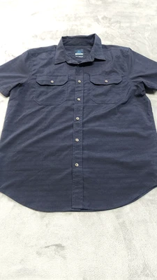 PrAna Mens Medium Blue Cayman Button Down Shirt - Image 1 of 4