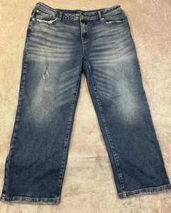 Flamingals Straight Jeans Damen 2XL (passt 38x27) Denim Baumwollmischung Distressed - Bild 1 von 7