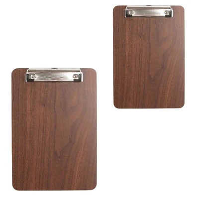 2PCS Clip per Menù in Legno Cucina Ristorante Menù Porta Menù Clipboard A4 A5 - Immagine 1 di 4