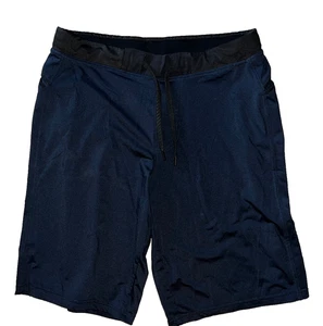 Hylete Herren Cross Training Activewear Reißverschluss Tasche Shorts Größe Large marineblau - Bild 1 von 3