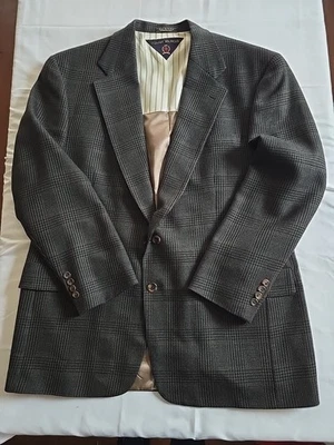 Abrigo Blazer Traje De Colección Tommy Hilfiger EE. UU. Hombres Lana 44R Deportivo Marrón Espiga Foto 1 de 4