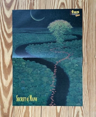 1994 Secret of Mana / Monster Max Vintage Extremely Rare Nintendo SNES Poster - Bild 1 von 4