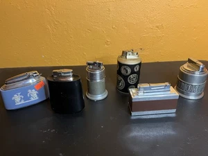 Lote de 6 encendedores de mesa vintage sin probar/no funcionan/para piezas - Imagen 1 de 5