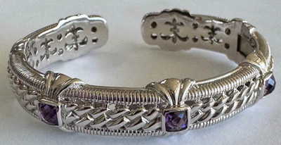 Brazalete Judith Ripka de plata esterlina amatista [115DUS] Foto 1 de 4