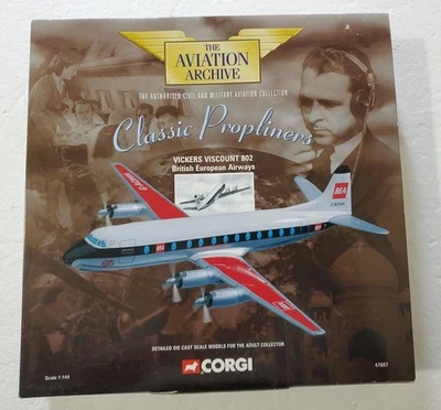 Corgi Vickers Viscount 802, British Airways, Model 47607 Aviation Archive 1:144 - Image 1 of 4