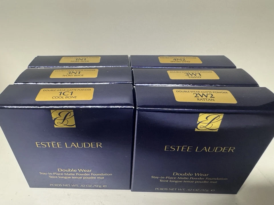 ESTEE LAUDER DOUBLE WEAR STAY IN PLACE MATTE POWDER FOUNDATION COMPACT .42oz NIB - Image 1 of 2