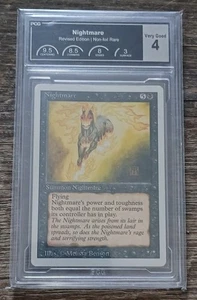 1994 Magic The Gathering Nightmare Revised Edition PCG 4 VG 🚒🔥🔥 - Picture 1 of 2