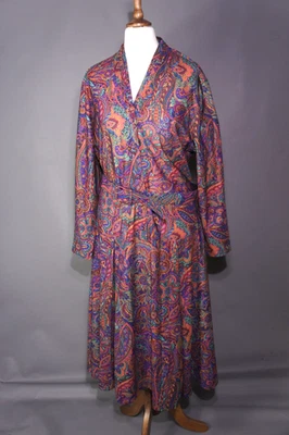 Vintage Marks & Spencer - Size 14 - Psychedelic Paisley Floral Dress with Belt - Image 1 of 4