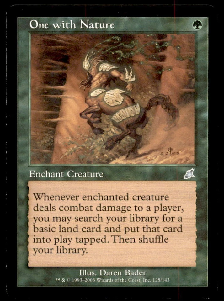 MTG One with Nature LP Light Play Scourge [2523] - Image 1 of 1