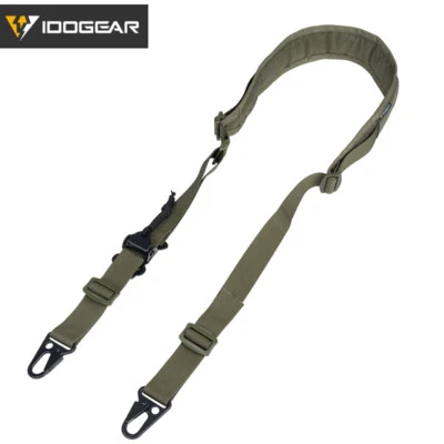IDOGEAR Tactical Rifle Sling Ferro Style Slingster Two Point Quick Pull Tab Camo - Image 1 of 4