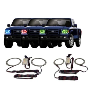 RGB Multi Color CHS Headlight Halo kit for Ford Ranger 01-11 - Foto 1 di 11