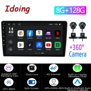 10" Android 12.0 Car Stereo Radio Carplay GPS Wifi Qualcomm Chip 8G+128G - Picture 1 of 16