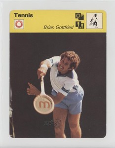 1977-79 Sportscasters Series 27 Lausanne Brian Gottfried #27-12