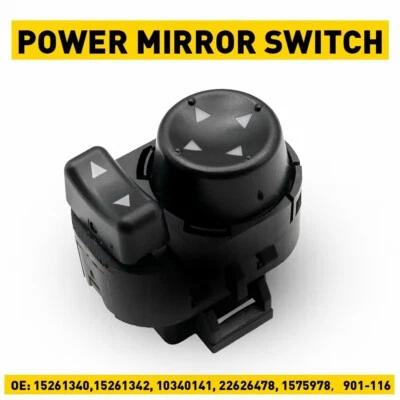 Interruptor de espejo delantero conductor lado izquierdo para Chevrolet HHR Impala Malibu 15261340 Foto 1 de 4