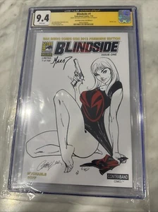 Blindside Contraband Signed Marat 7/12 1 J Scott Comic Con Variant CGC 9.4 1/100 - Picture 1 of 2