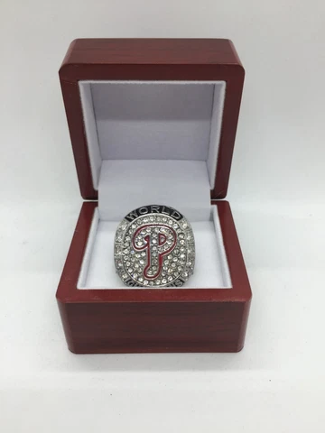 2008 Phillies Ring The Phils World Championship Rings with Box Cover