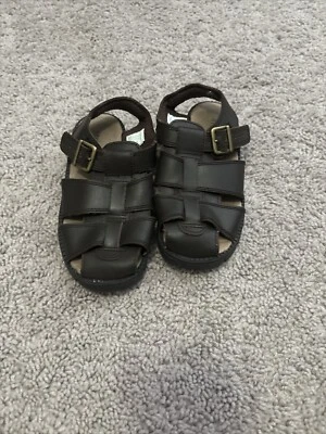 Boys Stride Rite Brown Buckle Sandals Size 11.5- NEW - Image 1 of 4